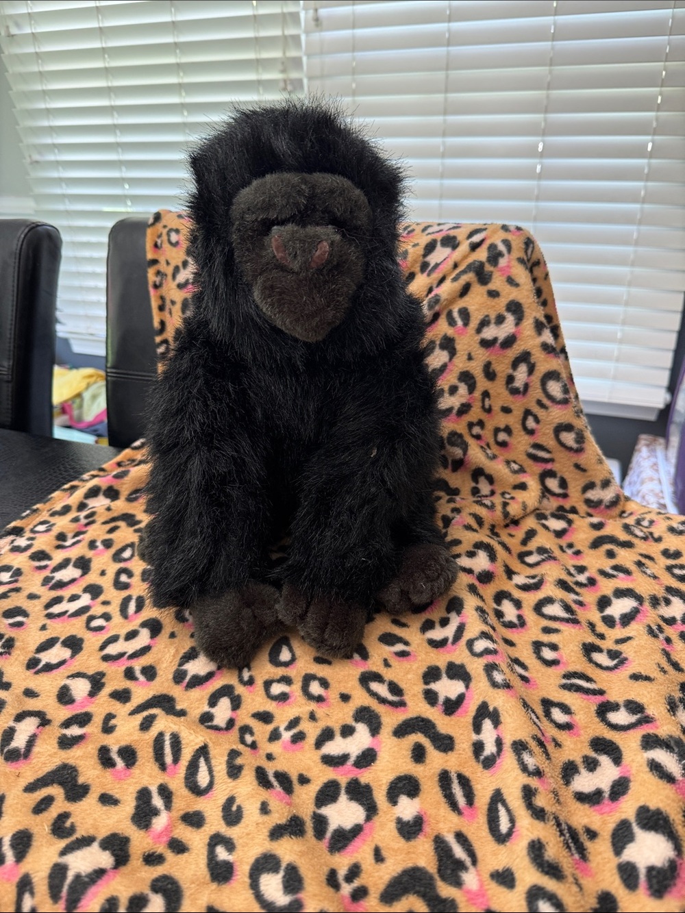 Plush Black Gorilla Dog Toy - Soft Chewable Pet Plush 1989 larger plush